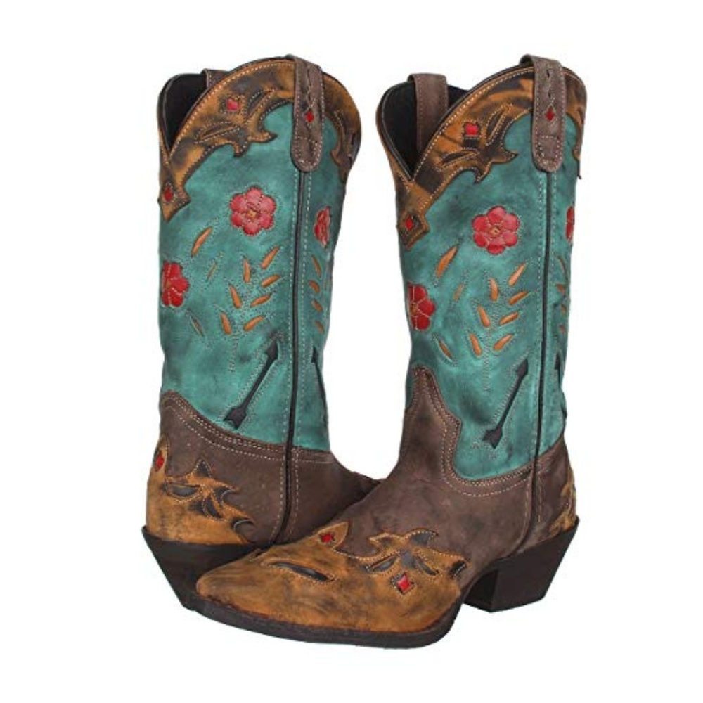 Laredo Women's Floral Cowboy Boots Size 8.5